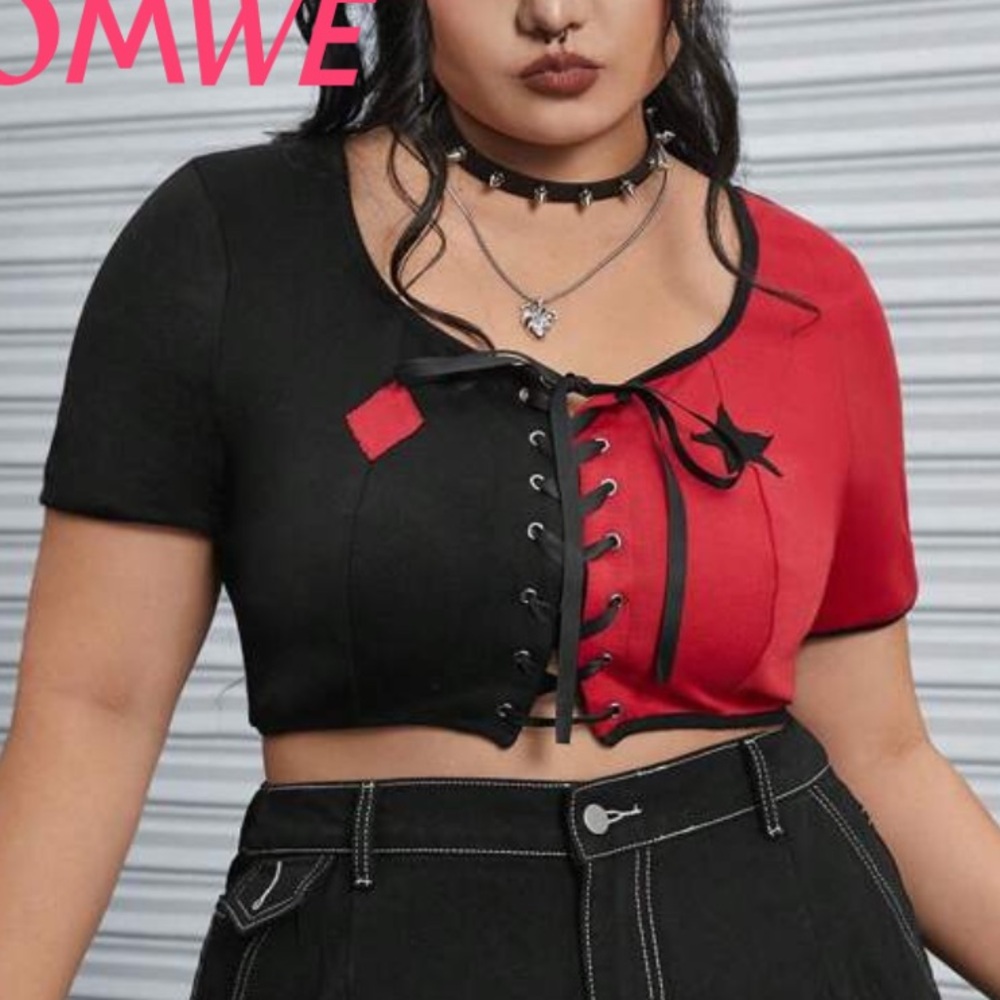 Red and Black outfit